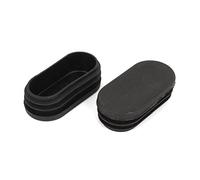sourcing map 2Pcs Plastique Ovale Obturateur Embout Capuchons Bouchon Tubage Tube Inserts 30x60mm