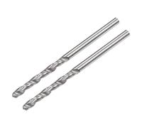 sourcing map 2pcs Plein Carbure Hélicoïdal Foret Pointes 2.2mm C2/K20 | Tungstène Carbure, Droite Tige Spirale Cannelures, Perçage Fraise
