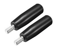 sourcing map 2Pcs poignée tournante Machine volant mâle M10 Fileté machines fraisage tige