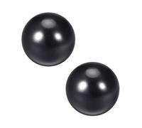 sourcing map 2Pcs Pommeau boule thermodurci M6 Femelle Fileté Machine Poignée 20mm Dia Noir