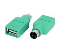 sourcing map 2pcs PS/2 mâle vers Femelle Adaptateur convertisseur USB 2.0 pour PC