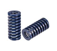 sourcing map 2Pcs Ressort de Compression Moule 20mm OD 40mm Long Bleu | Matrice Ressort, Spiral Estampage Charge Légère pour Imprimante 3D Électrique Pièce