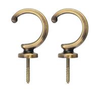 sourcing map 2Pcs Retenue de Rideau, Supports de Rideaux Muraux en Alliage D'Aluminium, Crochet D'Embrasses de Draperies pour Salon, Chambre à Coucher, Bureau (Bronze)
