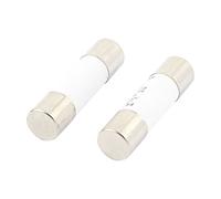 sourcing map 2Pcs RO15 RT18 RT14 RT19 Céramique Cylindrique Tube Fusible 1A 500V 10x38mm
