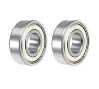 sourcing map 2pcs Roulement à Billes à Gorge Profonde 17x40x12mm 6203ZZ Roulement ABEC-3 Double Blindage