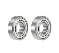 sourcing map 2pcs Roulement à Billes à Gorge Profonde 3/4"x1-5/8"x7/16" R12ZZ en Acier Chromé Double Blindage