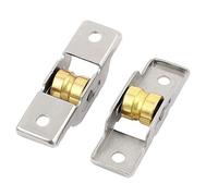 sourcing map 2pcs roulette porte coulissante verre 3mm largeur de rainure | à guillotine simple axe de rouleau fenêtre poulie, 11mm diamètre