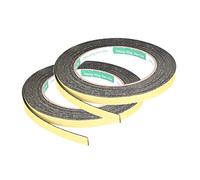 sourcing map 2pcs Ruban d'étanchéité Joint Mousse Adhésive Bande Pour Fenêtre Porte Isolation 8mm(W) x1mm(T) x16.4Ft(L)