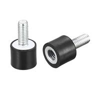 sourcing map 2pcs Silent Bloc M4 Mâle/Femelle Support Caoutchouc Amortisseur Vibration Isolateur Choc Absorbeur D10mmxH8mm