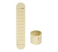 sourcing map 2pcs Silicone Mémo Poignet Bande 9,33" x 1,8" 20cm 8 pouce Mesure Règle Étanche Réutilisable Gifle Bracelets Inscriptible Effaçable Portable Ligne Bracelets pour Vie, Jaune