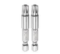 sourcing map 2pcs T45 Étoile 7 Point Tournevis Embout 1/4" Hexagonal Tige
