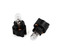 sourcing map 2 Pcs T5 LED Ampoule Jaune Lentille Voiture Intérieur Tableau de Bord