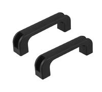 sourcing map 2pcs tiroir armoire plastique forme bouton poignée tirage 120mm 4,7" noir