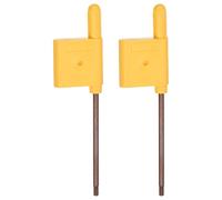 sourcing map 2pcs Torx Tournevis T8 S2 Drapeau Type Poignée Étoile Conducteur rracher accordoir Main Opérée Outil pour Logement Travail Equipement, Jaune