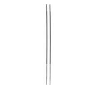 sourcing map 2pcs Tronçonneuse Fichier, 9/64" (3.5mm) Rond Haut Carbone Acier Double Coupe Râpe Affûter