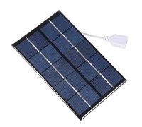 sourcing map 2W 5V Mini Panneau Solaire DIY polysilicium 455mm câble pour Chargeur téléphone