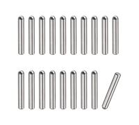 sourcing map 2x14mm Goujons Goupilles, 20pcs 304 Acier Inox Rond Tête Plat Chanfreiné Terminal Cheville Broche Bois Superposé Lit Étagère Chevilles Support Étagères Attacher Éléments