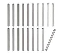 sourcing map 2x30mm Goujons, 50pcs 304 Inox Acier Rond Tête Plat Chanfreiné Terminal Goupille Bois Couchette Lit Étagère Chevilles Support Étagères Jeûne Éléments