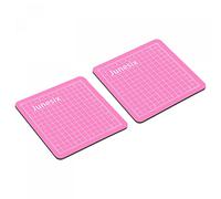 sourcing map 3,1" x 3,1" Tapis de découpe 2Pcs Rotatif Tissu Tapis Double Face Mini pour Amateur Bricolage Artisanat Créatif Conception Couture Rose