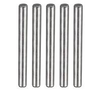 sourcing map 3/16 pouces x 2 pouces Goujons Chaleur Traité Alliage Acier pour Extra Dureté Brillant Finition et Précis Alignement 5pcs
