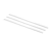 sourcing map 3.3 Borosilicate Verre Bâton 7.87" Longueur 5mm Diamètre Remuer Tige Mélanger Outils avec Deux Terminaux Rond pour Laboratoire Cuisine Science 3Pcs