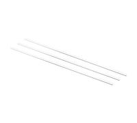 sourcing map 3.3 Borosilicate Verre Bâton 9.84" Longueur 4mm Diamètre Remuer Tige Mélanger Outils avec Deux Terminaux Rond pour Laboratoire Cuisine Science 3Pcs