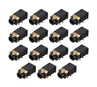 sourcing map 3,5mm Connecteur Jack Audio Montage Femelle PCB 6 Broche PJ-311D/PJ-342B 15Pcs