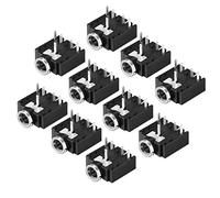 sourcing map 3,5mm Connecteur Jack Audio Montage Femelle Prise PCB 5 Broche PJ-307 10Pcs