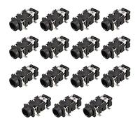 sourcing map 3,5mm Connecteur Jack Audio Montage Femelle Prise PCB 5 Broche PJ-327A 15Pcs