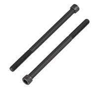 sourcing map 3/8-16x6" Hexagonal Douille Tête Capuchon Vis Boulons 12,9 Grade Alliage Acier 2pcs