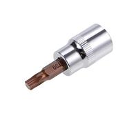 sourcing map 3/8" Empreinte x T30 Douille Torx Pointe S2 Acier CR-V 38mm Longueur pour Usage Manuel Seulement
