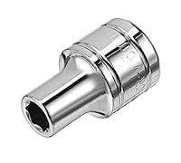 sourcing map 3/8-inch 6mm 6-point prise simple acier Cr-V