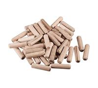 sourcing map 3/8"x 1-9/16"(10x40mm) Bois Goupille Bois Séché Four Cannelé Biseauté Bois Dur 50pcs