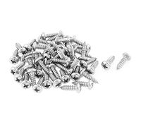 sourcing map 3.9 Mmx13 mm Phillips Tête ronde autotaraudeuses Vis 50 pcs