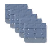 sourcing map 3 Crochet 3 Rangée sous-vêtements Soutien-Gorge Sangle Extension Boucle 5Pcs Bleu 5.7 x 5.1cm/2.2" x 2"(L*W)