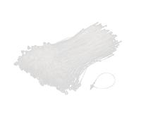 sourcing map 3" Fermeture à enclenchement Boucle de Sécurité Attache de Câble de Fixation Plastique Tag Zip 500pièces Nouvelle