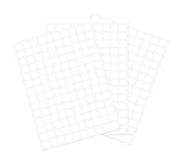 sourcing map 3 Feuille/420pcs Vis Trou Couvercle Autocollants, 12mm Dia PVC Autocollant Adhésif Couvertures Bouchons Anti-poussière pour Bois Mobilier Armoire Etagère Armoire, Blanc