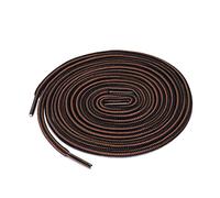 sourcing map 3 Paires Lacets ronds bicolores rayés épais colorés baskets Rouge brun noir 90cm / 35.43"