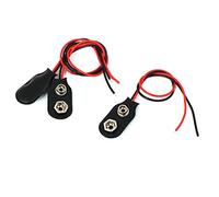 sourcing map 3 pcs 15cm Soft Coque Fils 9V Pile 9 Volts Type connecteur Boucles Agrafe I