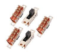 sourcing map 3 Positions 8P DPDT montage sur panneau micro interrupteur glissière interrupteur bascule 5Pcs