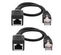 sourcing map 30 cm Ethernet Mâle Femelle Câble réseau RJ45 Rallonge 2