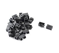 sourcing map 30 Pcs 2 x 3 6Pins 2.54 mm Pas Droit à Broches connecteur IDC-têtes