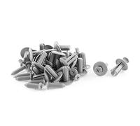 sourcing map 30 Pcs 20mm x 8mm Clip Plastique Gris Push-Type de la Garniture de Porte
