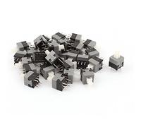 sourcing map 30 PCS 6 broches verrouillage tactile DPDT Tact Micro Mini interrupteur à bouton-poussoir