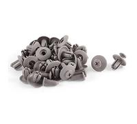 sourcing map 30 Pcs Car Trim Panel Plastic Screw Rivet Gray