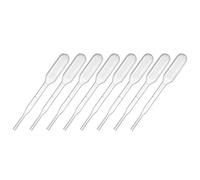 sourcing map 30 Pcs Plastique Jetables Pipettes 0.2ml Transparent Transfer Pasteur Pipettes 61mm Longueur Liquide pour Laboratoire