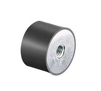 sourcing map 30 x 20mm filetage M8 Silent Bloc Amortisseur Anti-vibration Support Caoutchouc isolant Plat