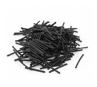 sourcing map 300pcs Enveloppes Noir 1mm Diamètre Gaine Thermorétrécissable Cable Gainage 2:1