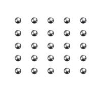 sourcing map 300pcs Précision Billes 2mm Diamètre G10 Chrome Acier Bille pour Roulements, Argent