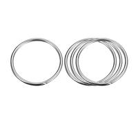 sourcing map 304 Acier Inox Joint Torique, 4pcs 80mm(3.15") Externe Diamètre 5mm Épaisseur Polyvalent Métal Soudé Joints Toriques Rond Anneaux